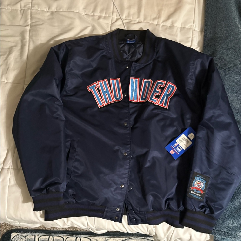 BRAND. NEW XL OKC BOMBER JACKET tags still on very nice